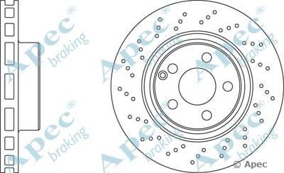 APEC BRAKING dsk2108 -  Тормозной диск